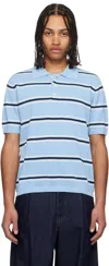 Dunst Polo Top In Skyblue/cream