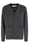 Dunst Speckled-effect Wool Cardigan In Gray