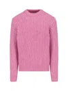 Dunst Pink Chunky Sweater In Pink