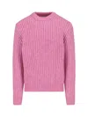 Dunst Pink Chunky Sweater In Pink