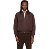 Dunst Brown Collared Blouson Jacket In Brown