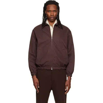 Dunst Brown Collared Blouson Jacket