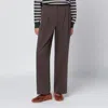 Dunst Brown Cotton Trousers In Brown