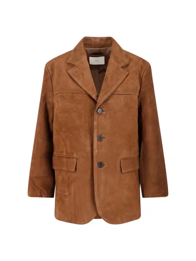 Dunst Brown Leather Jacket For Women