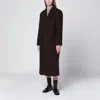 Dunst Brown Single-breasted Wool-blend Coat In Brown