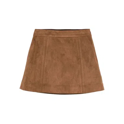 Dunst Brown Skirts In Blue