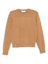Dunst Wool Crewneck Sweater In Brown