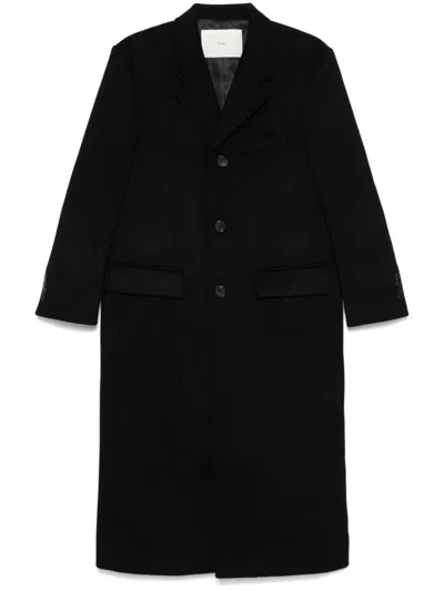 Dunst Brushed Coat In Black