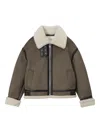 Dunst Buckle-detail Jacket In Brown