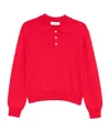 Dunst Button Collared Polo Shirt In White