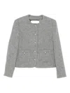 Dunst Button-detailed Patch-pocket Jacket In Gray