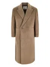 Dunst Button Single-breasted Coat In Brown
