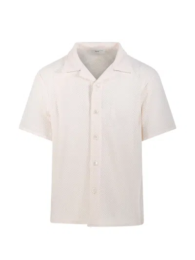 Dunst Buttoned Short-sleeve Shirt In White