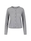 Dunst Button-front Knit Cardigan In Grey