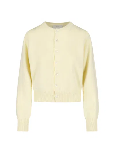Dunst Button-front Knit Cardigan In Yellow