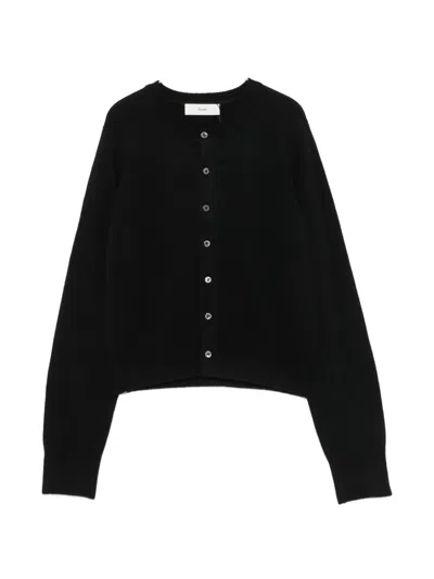 Dunst Wool Blend Cardigan In Black