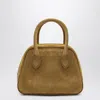 Dunst Structured Suede Mini Bag With Top Handles In Brown