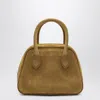 Dunst Structured Suede Mini Bag With Top Handles In Brown