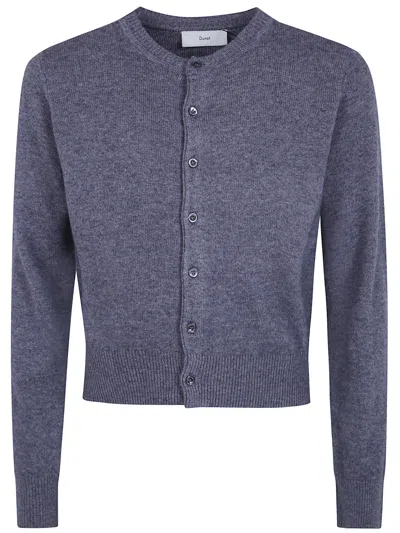 Dunst Cardigan Crewneck Unisex Crewneck Knit Cardigan In Gray