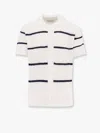 Dunst Cardigan In Misto Lino Con Motivo A Righe