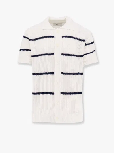 Dunst Cardigan In Misto Lino Con Motivo A Righe