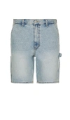 Dunst Carpenter Denim Shorts In 淡蓝色