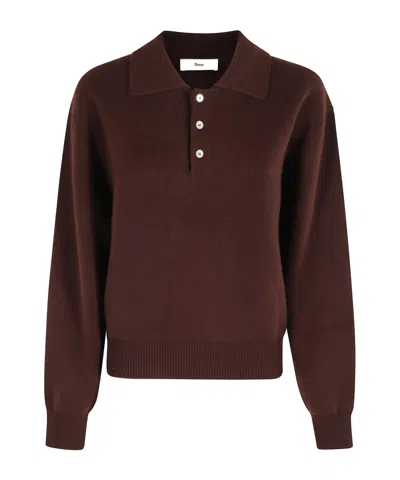 DUNST CASHMERE COLLARED SWEATER