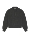 Dunst Cashmere Collared Sweater In Gray