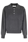 Dunst Cashmere Collared Sweater In Gray