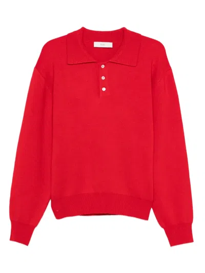 Dunst Cashmere Polo Shirt In Red
