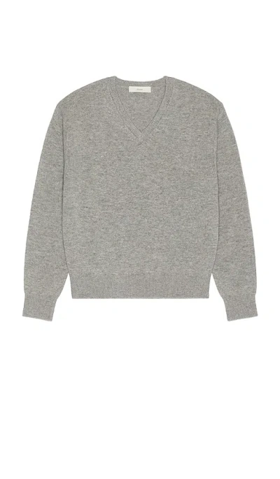 Dunst Cashmere V-neck Sweater In Gray