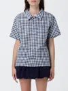 Dunst Casual Striped Cotton Poplin Shirt In Multi