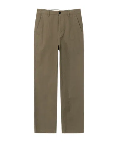 Dunst Casual Trousers With Belt Loops In Green