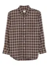 Dunst Unisex Check Flannel Shirt Shirts Brown In Brown