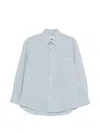 Dunst Oversized Light Blue Check Shirt Women In Blue