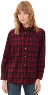 Dunst Checked Flannel Button Down Shirt Red In Red