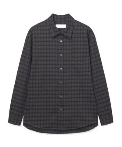 Dunst Checked Flannel Shirt In Blue