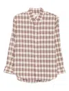 Dunst Checked Long-sleeve Shirt In Neutral
