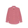 Dunst Checked-pattern Button-fastening Shirt In Red