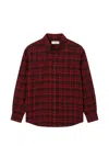 Dunst Checked Flannel Button Down Shirt Red In Red