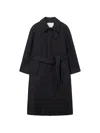Dunst Check-pattern Belted Coat In Gray