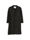 Dunst Check-pattern Coat In Black