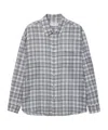Dunst Check-pattern Long-sleeve Shirt In Blue