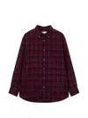 Dunst Checked Flannel Button Down Shirt Red In Brown