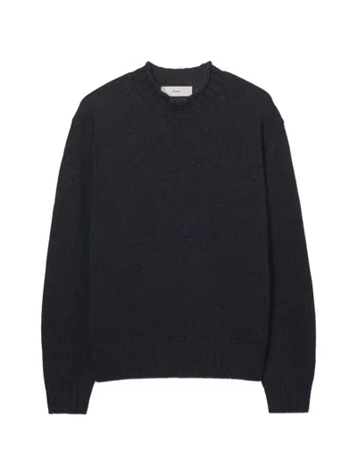 Dunst Chunky Melange-knit Crew-neck Sweater In Animal Print