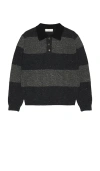 Dunst Chunky Rugby Sweater In Black