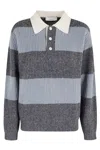 Dunst Chunky Rugby Sweater In Gray