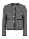 Dunst Boucle Tweed Jacket Jackets Grey In Grey