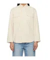Dunst Off-white Classic Denim Shirt In White