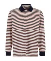 Dunst Multicolor Polo Shirt With All-over Striped Motif And Logo Embroidered On The Front